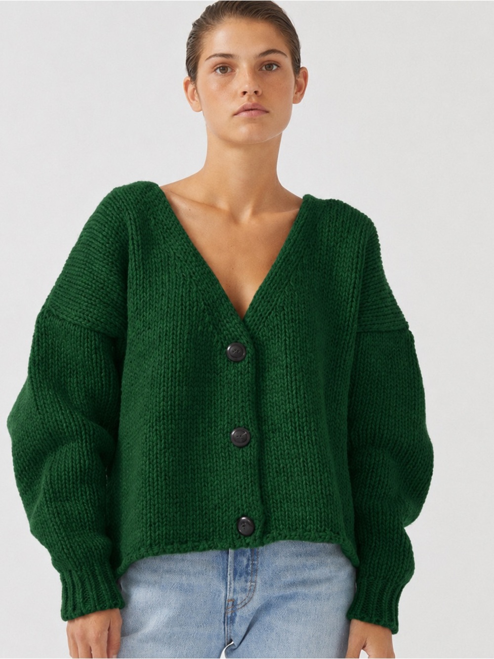 Babaa No57 cardigan - Emerald